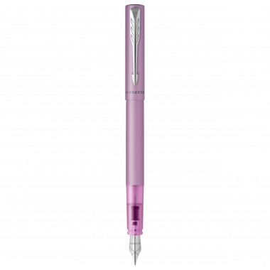 PARKER VECTOR XL Stylo plume - laque lilas métallisée sur laiton - plume moyenne - encre bleue - Coffret cadeau