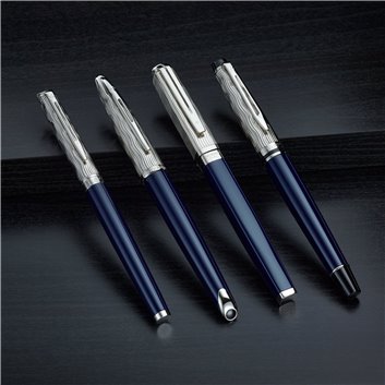 WATERMAN Exception L'Essence du bleu Stylo plume - bleu - plume moyenne 18K - encre bleue - Coffret cadeau