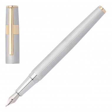 Stylo Plume HUGO BOSS Gear Pinstripe Silver / Gold