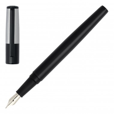 Stylo Plume HUGO BOSS Gear Minimal Black & Chrome