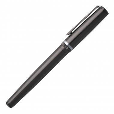 Stylo Plume HUGO BOSS Gear Metal Dark Chrome