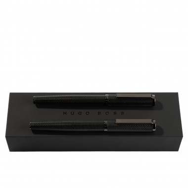 Parure HUGO BOSS Formation Herringbone Gun (Roller HUGO BOSS & Stylo Plume HUGO BOSS)