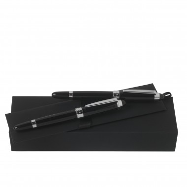 Parure HUGO BOSS Icon Black (Roller HUGO BOSS & Stylo Plume HUGO BOSS)