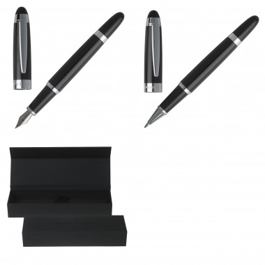 Parure HUGO BOSS Icon Black (Roller HUGO BOSS & Stylo Plume HUGO BOSS)