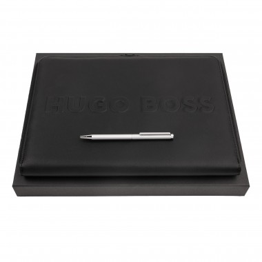 Parure HUGO BOSS HUGO BOSS (Stylo Bille HUGO BOSS & Conférencier HUGO BOSS A4)