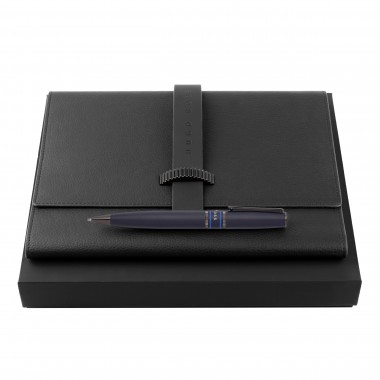 Parure HUGO BOSS Illusion Gear (Stylo Bille HUGO BOSS & écritoire A5)