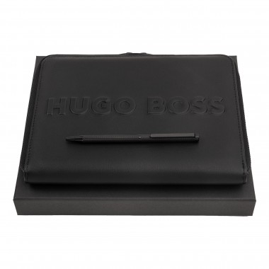 Parure HUGO BOSS HUGO BOSS Black (Stylo Bille HUGO BOSS & Conférencier HUGO BOSS A5)