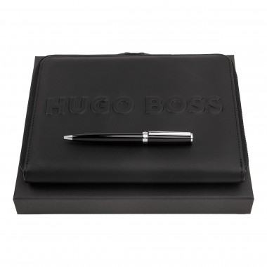 Parure HUGO BOSS HUGO BOSS (Stylo Bille HUGO BOSS & Conférencier HUGO BOSS A5)