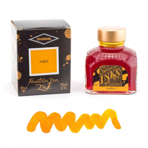 Flacon d'Encre Diamine  Amber  80 ml