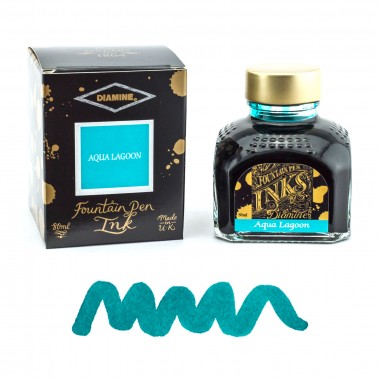 Flacon d'Encre Diamine  Aqua Lagoon  80 ml