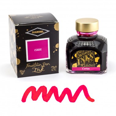 Flacon d'Encre Diamine  Cerise  80 ml