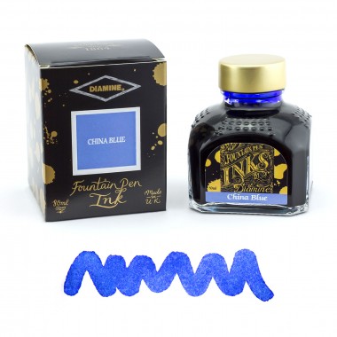 Flacon d'Encre Diamine  China Blue  80 ml