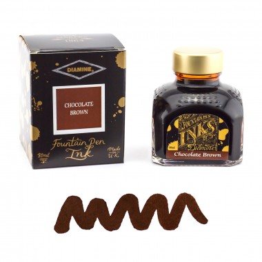 Flacon d'Encre Diamine  Chocolate Brown  80 ml