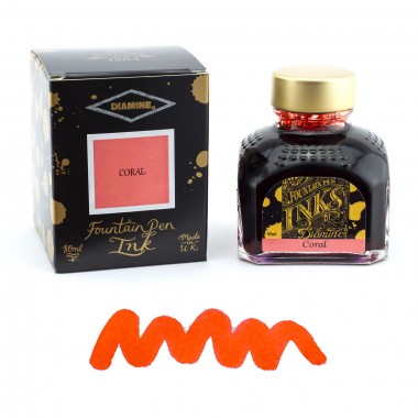 Flacon d'Encre Diamine  Coral  80 ml