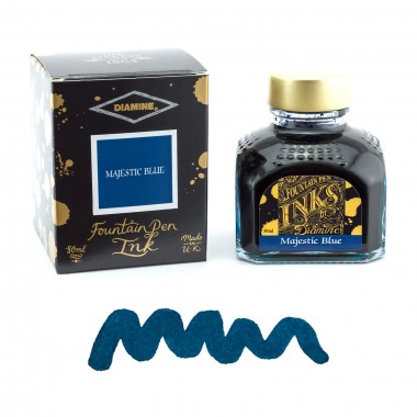 Flacon d'Encre Diamine  Majestic Blue  80 ml