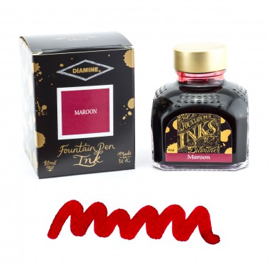 Flacon d'Encre Diamine  Maroon  80 ml