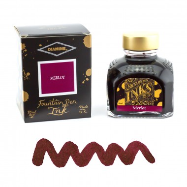 Flacon d'Encre Diamine  Merlot  80 ml