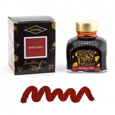 Flacon d'Encre Diamine  Monaco Red  80 ml