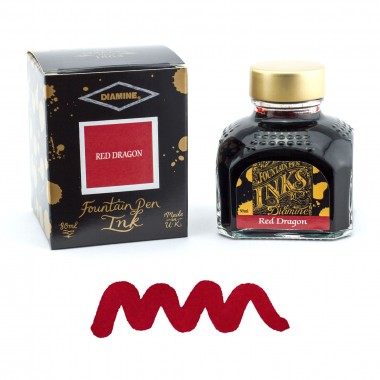 Flacon d'Encre Diamine  Red Dragon  80 ml