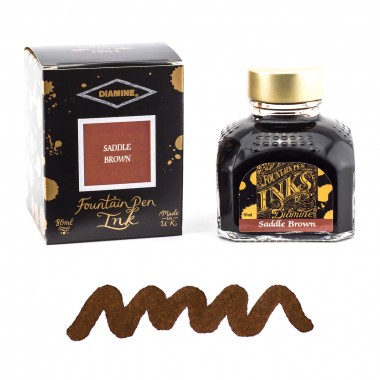 Flacon d'Encre Diamine  Saddle Brown  80 ml