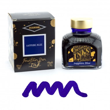 Flacon d'Encre Diamine  Sapphire Blue  80 ml