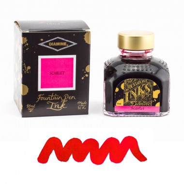 Flacon d'Encre Diamine  Scarlet  80 ml