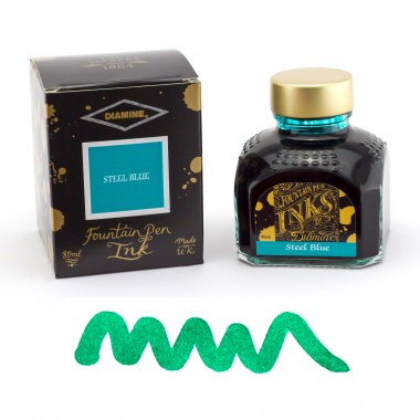 Flacon d'Encre Diamine  Steel Blue  80 ml