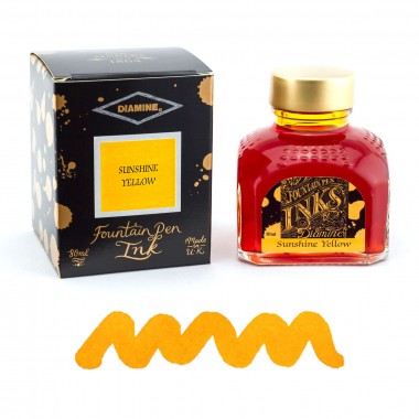 Flacon d'Encre Diamine  Sunshine Yellow  80 ml