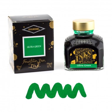 Flacon d'Encre Diamine  Ultra Green  80 ml