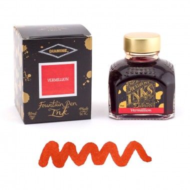 Flacon d'Encre Diamine  Vermillion  80 ml