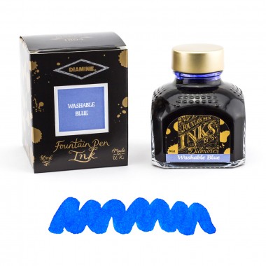 Flacon d'Encre Diamine  Washable Blue  80 ml