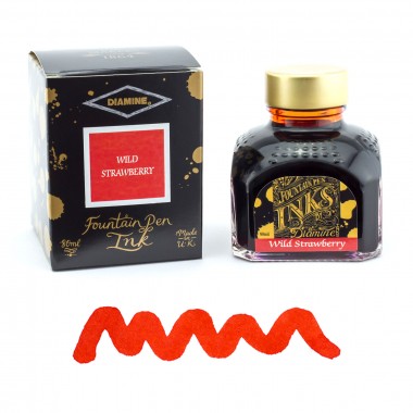 Flacon d'Encre Diamine  Wild Strawberry  80 ml