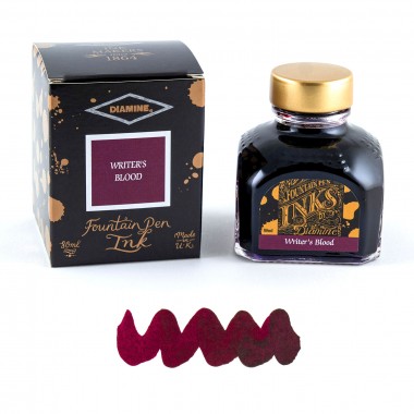 Flacon d'Encre Diamine  Writers Blood  80 ml