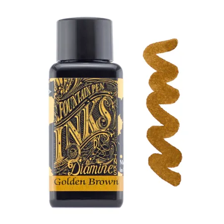 Flacon d'Encre Diamine Golden Brown 30 ml