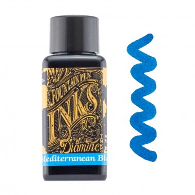 Flacon d'Encre Diamine Mediterranean Blue 30 ml