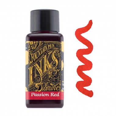 Flacon d'Encre Diamine Passion Red 30 ml