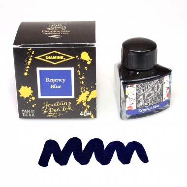 Flacon d'Encre Diamine Regency Blue 40 ml 150e Anniversaire