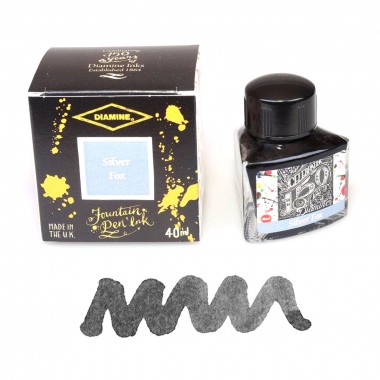 Flacon d'Encre Diamine Silver Fox 40 ml 150e Anniversaire