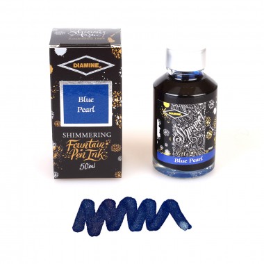 Flacon d'Encre Diamine   Blue Pearl   50 ml   Shimmering