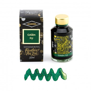 Flacon d'Encre Diamine   Golden Ivy   50 ml   Shimmering