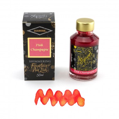 Flacon d'Encre Diamine   Pink Champagne   50 ml   Shimmering