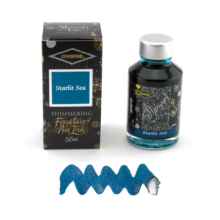 Flacon d'Encre Diamine Starlit Sea - Shimmering 50ml