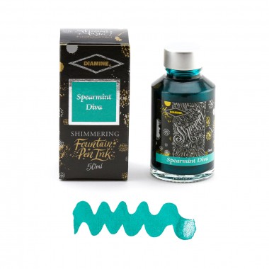 Flacon d'Encre Diamine  Spearmint Diva   50 ml   Shimmering