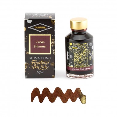 Flacon d'Encre Diamine   Cocoa Shimmer   50 ml   Shimmering