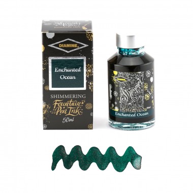 Flacon d'Encre Diamine   Enchanted Ocean   50 ml   Shimmering