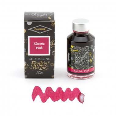 Flacon d'Encre Diamine   Electric Pink   50 ml   Shimmering