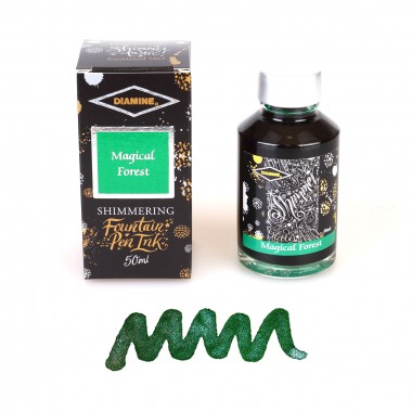 Flacon d'Encre Diamine   Magical Forest   50 ml   Shimmering
