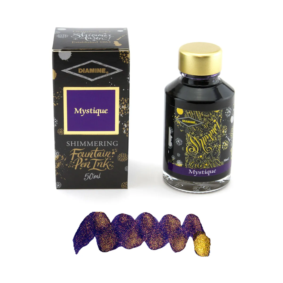 Flacon d'Encre Diamine Mystique - Shimmering 50 ml