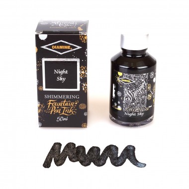 Flacon d'Encre Diamine   Night Sky   50 ml   Shimmering