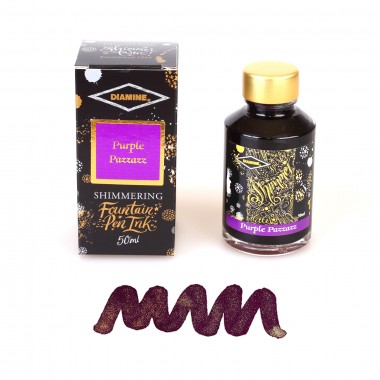 Flacon d'Encre Diamine   Purple Pazzazz   50 ml   Shimmering